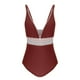 thumbnail image 5 of WILLBEST Traje de Baño de Manga Larga Para Mujer, Traje de Baño Para Mujer, Cuello En V, Monokini, Cintura Elástica, E Ropa de Playa Para Fiesta En La Piscina, Verano, 5 of 5