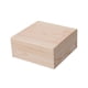 thumbnail image 1 of Caja de madera con tapa para guardar recuerdos, decorativa y cuadrada, ideal para manualidades. 18cmx18cmx8cm, 1 of 9
