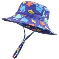 thumbnail image 2 of Chapeau de Soleil pour Fille Tout-Petit Chapeau de Plage Respirant Chapeau à Sangle de Menton Réglable 50+UPF, 2 of 7