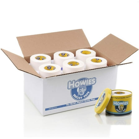Howies Hockey Tape - 1.5" White Cloth Hockey Tape (18 Pack)