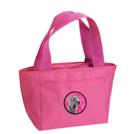 Pink Weimaraner Lunch Bag or Doggie Bag LH9386PK