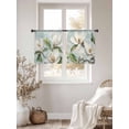 thumbnail image 5 of Sheer Curtains 45 Inches Long, Botanical Flowers Light Filtering Window Curtains for Living Room/Bedroom, Country Magnolia Leaves Branches Rod Pocket Voile Sheer Curtain Drapes, 52"W x 45"L, 2 Panels, 5 of 8