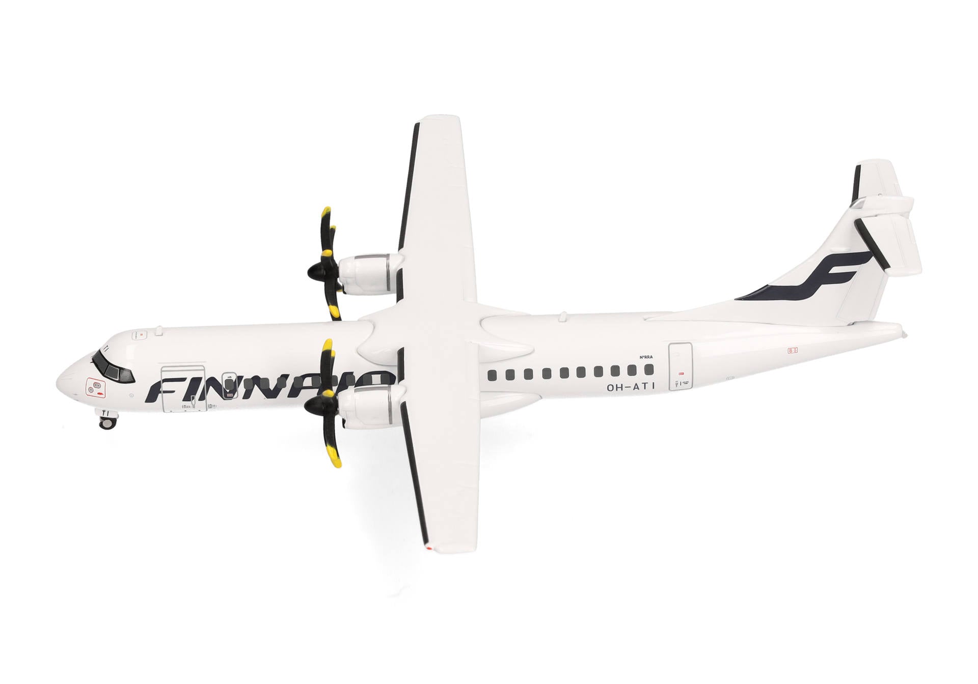ATR 72-500 Commercial Aircraft "FinnAir" (OH-ATI) White 1/200 Diecast Model Airplane by Herpa