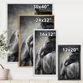 thumbnail image 5 of Close Up Of A Black Horse 12 in x 20 in Framed Painting Canvas Art Print, by Designart, 5 of 5