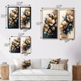 thumbnail image 4 of Designart "Deep Blue Calla Lilies in Bouquet VI" Calla Lily Wall Art Set Of 2 - Blue Floral Gallery Set For Office Decor, 4 of 7