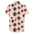 thumbnail image 4 of Xysaqa Men's Hawaiian Shirt Big & Tall Button Down Shirts for Men Summer Holiday Floral Short Sleeve Dress Shirt Tropical Party Beach Palm Tree Printed T-Shirts 3X 4X 5X Clearance, 4 of 4