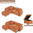 thumbnail image 2 of Tabaray 82.67" Modular Sectional Sofa Cloud Couch,Convertible L Shaped Sleeper Couch with Pull Out Bed, USB Ports, Chaise and Storage Ottoman for Home Sofa Living Room Furniture, Apartment, 2 of 9