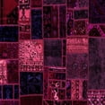 thumbnail image 1 of Ahgly Company Indoor Square Patchwork Pink Transitional Area Rugs, 8' Square, 1 of 4