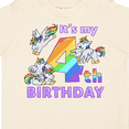 thumbnail image 4 of Inktastic It's My 4th Birthday Unicorn Boys or Girls Toddler T-Shirt, 4 of 5