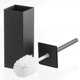 thumbnail image 4 of Escobilla para inodoro mDesign, colección Citi, acero mate, negro, 4 of 6