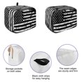 thumbnail image 5 of Toaster Cover 2 Slice, Black White Dustproof Bakeware Oven Protector with Top Hook, Retro Stars Stripes Flag Shabby Chic Texture Waterproof Small Kitchen Appliance Toasters Dust Cover, 11"x6"x8", 5 of 9