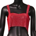 thumbnail image 4 of Sngxgn Women's Lace Tank Tops Y2k Camisole Tops Lace Crop Tops Ribbed Knitted Tank Tops(Red,One Size), 4 of 6
