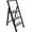 Gray Wood - Black Aluminum, variant on Sorfey 1-Step Step Ladder Slim, Anti-Slip Foldable Ladder Step Stool, Gray Wood & Black