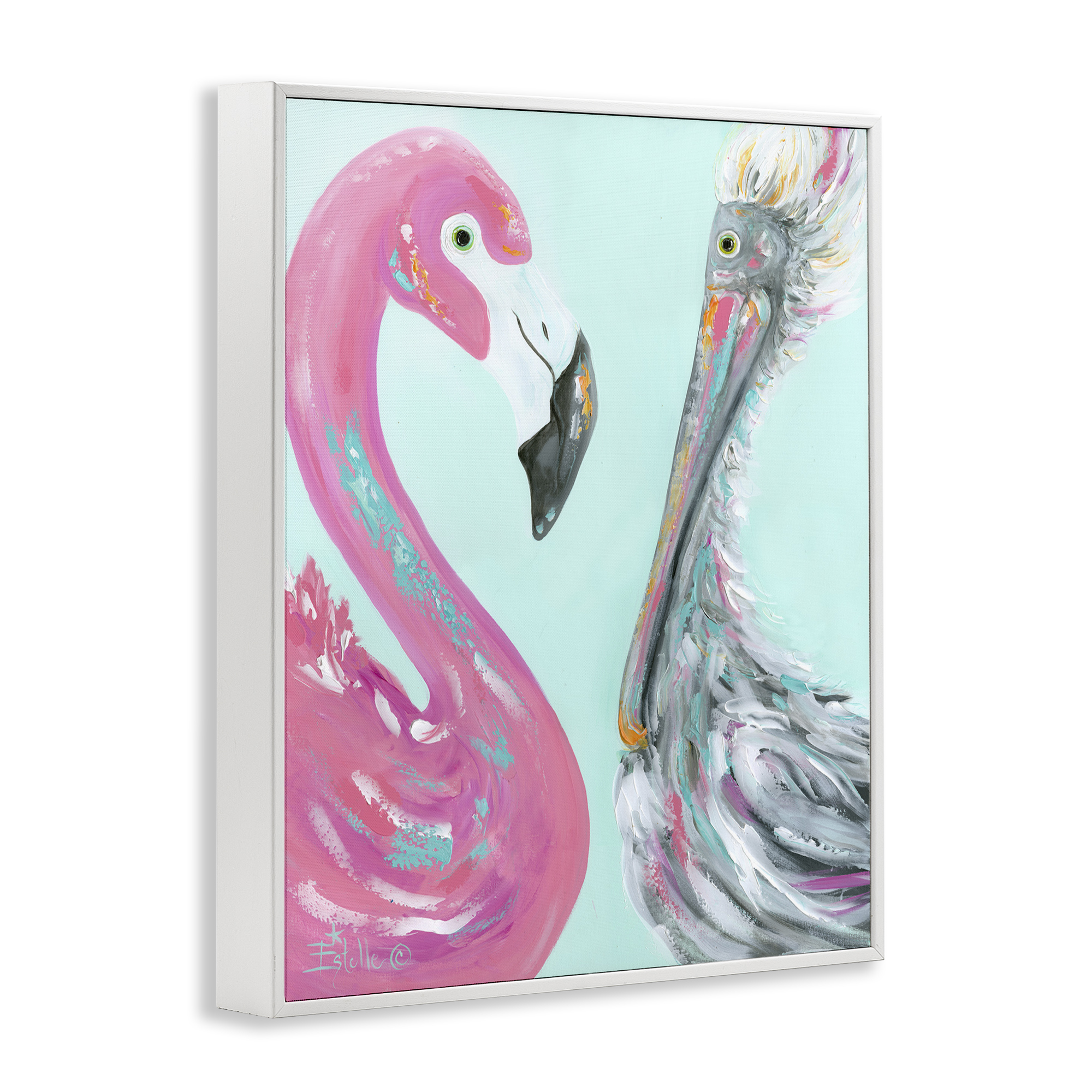 Stupell Industries Wild Nautical Birds Animals & Insects Painting White Framed Art Print Wall Art, 11 x 14