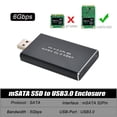 thumbnail image 4 of HUGFEGWE Mini PCI-E mSATA to USB 3.0 External SSD PCBA Conveter Adapter Pen Driver Card with Case CJ25311-4773, 4 of 8