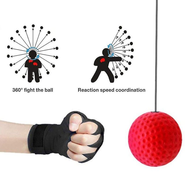 Pelotas de reacción de boxeo Reflex Ball Head Band Fighting Speed Training Punch Ball Muay Tai Mma Sanda Boxer Raising Reaction Force ZefeiWu 8390614886261