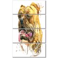 thumbnail image 2 of Aggressive Funny Dog in Brown - Animal Canvas Wall Art, 2 of 3
