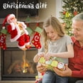 thumbnail image 7 of Electric Chimney Climbing Santa Claus Musical Toys, Climbing Santa on Rope, Electric Climbing Chimney Santa Claus, Chimney Climbing Santa, Xmas Gift (Climb Golden Beads), 7 of 7