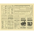 thumbnail image 2 of Rand McNally 14x12 Black Ornate Wood Framed with Double Matting Museum Art Print Titled - Chicago, Milwaukee,  St Paul Railway Timetable, 2 of 4