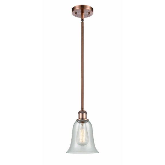 516-1S-AC-G2812-LED-Innovations Lighting-Hanover-3.5W 1 LED Pendant in Industrial Style-6.25 Inches Wide by 12 Inches High   Antique Copper Finish