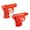 Red, variant on Apeya Mini Water Gun, Green Portable Squirt Toy for Summer Pool Parties and Backyard Water Fights, Durable Transparent Plastic, 3.93 x 2.95 in