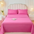thumbnail image 3 of Czcpp-Très Grand Draps, Draps Rafraîchissants en Microfibre Douce avec Sangles d'Angle, Rose Vif Poche Profonde Ensemble de Literie de Luxe Hôtel Confortable, 3 of 4