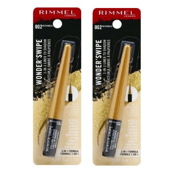 Pack Of 2 Rimmel London Wonder Swipe 2 In 1 Liner To Shadow Instafamous 002 Walmart Com Pack Of 2 Rimmel London Wonder Swipe 2 In 1 Liner To Shadow Instafamous 002 Walmart Com