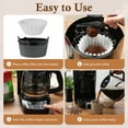 thumbnail image 6 of Godance 200 Count Basket Coffee Filters 8-12 Cup - Flat Bottom Paper Filters for Drip Coffee Makers | Compatible with Mr. Coffee, BLACK+DECKER, Cuisinart & More | Oxygen Bleached White Filters, 6 of 7