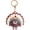 white, variant on Jiibva Cute Turkey Key Cover PU Keychain with Playful Design Practical Key Holder Stylish Bag Charm Pendant