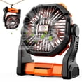thumbnail image 1 of Portable Fan Rechargeable, Fimilo Cordless Battery Powered Fan with LED Light & Hook, Small Table Fan, USB Battery Operated Fans for Travel Bedroom Home Camping Tent Office, 1 of 8