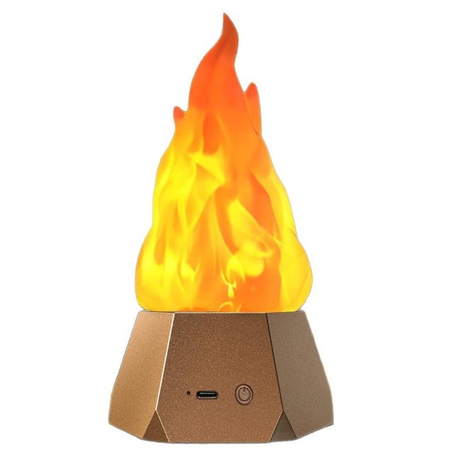 Velas sin llama recargables por USB con llama parpadeante, luz de llama LED de 3 modos
