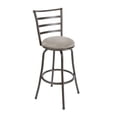 thumbnail image 1 of Mainstays Indoor Adjustable 24" or 29" Swivel Barstool, Gray Microfiber Cushion, 1 of 7