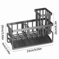 thumbnail image 3 of Tuvgenk Kitchen Sink Caddy Sponge Holder Stainless Steel Countertop Organizer with Drainage Tray for Brushes and Spoons Gray, 3 of 7