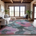 thumbnail image 6 of Addison Rugs Mayfield Premium Machine Washable Transitional Floral Teal Rectangle Rug, 10' x 14', 6 of 6