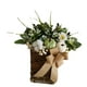 thumbnail image 4 of Cesta de flores colgante de pared, arreglos florales, corona de cosecha decorativa, 35x35cm algodón de calabaza, 4 of 9