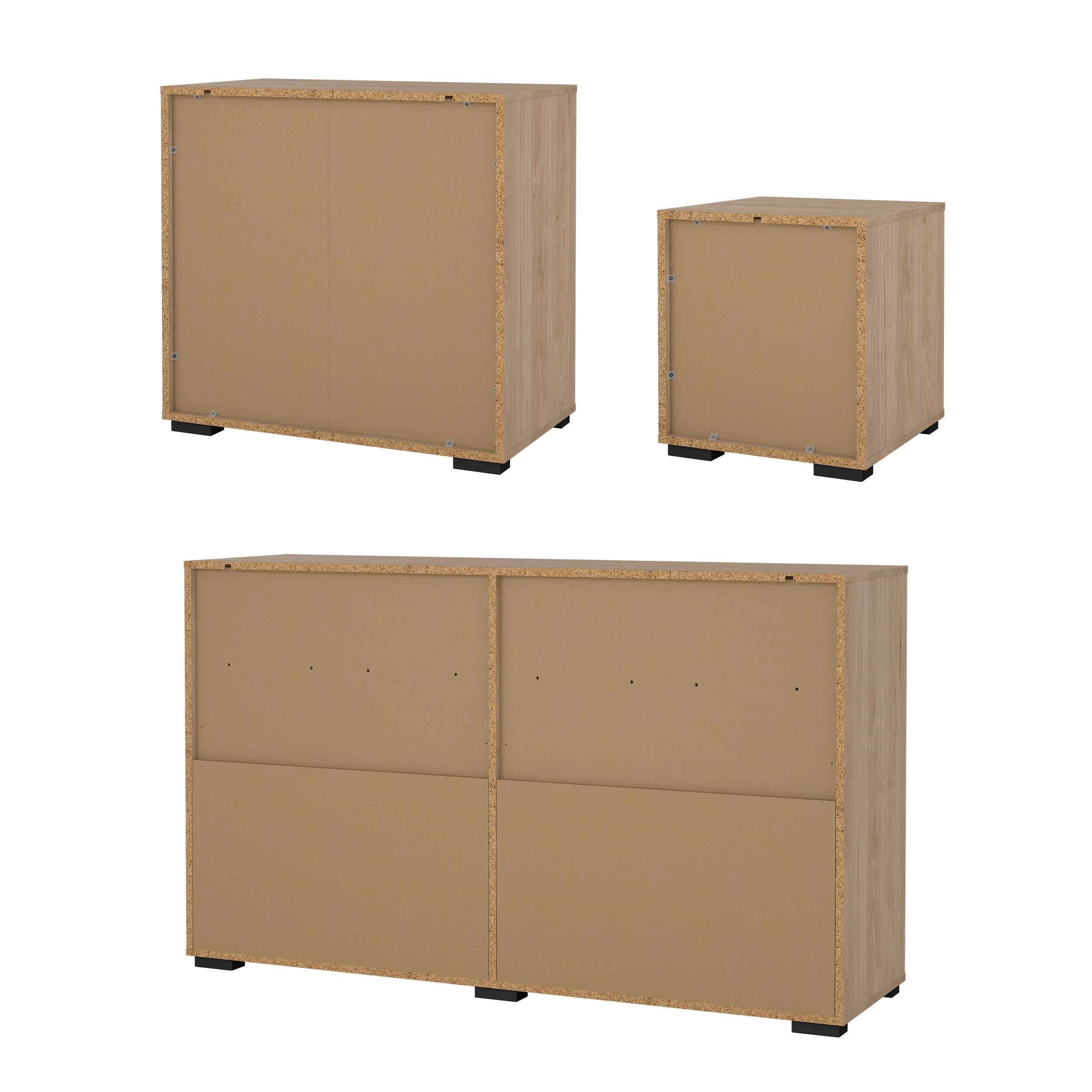 Tvilum Sofia 3-Piece Bedroom Set, Jackson Hickory