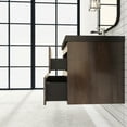 thumbnail image 5 of Angela 30" Wall-Mounted Bathroom Vanity in Grey Oak with Black Basin, 5 of 11