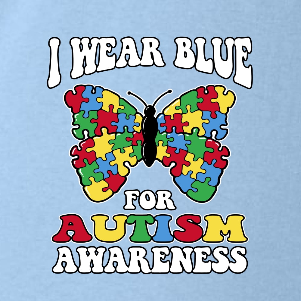Wild Bobby I Wear Blue for Autism Awareness Men Long Sleeve Shirt