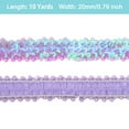 thumbnail image 2 of Unique Bargains 10 Yards Bande de Ruban à Sequins Élastiques 0.8 Pouce, Violet, 2 of 4