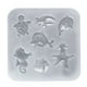 thumbnail image 1 of KAKOWELY Molde de silicona para pastel con forma de animal marino, para tortuga marina, delfín, caballito de mar, pez, galletas, pudín, postres, herramienta para hornear, para el hogar y la tienda, 1 of 4