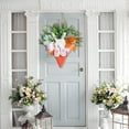 thumbnail image 5 of Costeam Easter Carrot Wreath with Bow,Hanging Decor for Garden Gate and Front Door, 5 of 6