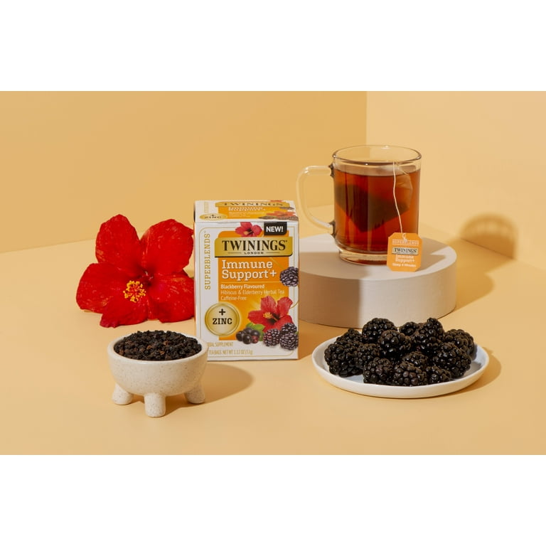 tea Twinings Energy+ Vitamin B6, Citrus Apple Green Tea Bags, 16