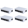 thumbnail image 1 of Extenseur de POE 4 Ports 100Mbps 1 Sortie 250 Mètres Interrupteur Réseau Répéteur IEEE802.3af/At pour POE Switch NVR Caméra IP, Extenseur de POE 4 x 4 Ports, Blanc, 1 of 7