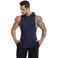 thumbnail image 4 of Fjuchai Men's Tank Top Hoodies Sleeveless Athletic Shirts Sports Vest Athletic Shirt Quick Drying Basketball Undershirt S-3XL, 4 of 8