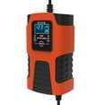 thumbnail image 3 of Red 6V/12V 2A Smart Battery Charger for Cars & Motorcycles - 3-Stage Automatic Charging, LCD Display, Multi-Protection (Overcharge/Overvoltage/Short Circuit), Microprocessor Control, 85% Efficiency,, 3 of 7