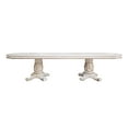 thumbnail image 2 of ACME Vendome Wood Dining Table with Double Pedestal in Antique Pearl, 2 of 4