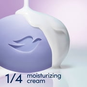 Dove Beauty Bar Soap For Relaxed Skin, Anti-Stress Blue Chamomile & Oat Milk, Calms dry Skin, 3.75 oz 4 Count