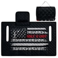 thumbnail image 5 of Xixirimido Golf Cart Seat Covers, Golf Cart Seat Towel Blanket with 4 Front Pockets Fits for EZGO Yamaha Club Car & More 2 Person Seats Golf Carts, American Flag Golf & Grit, 5 of 8