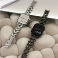 thumbnail image 2 of Luxury Stainless Steel Bracelet For iWatch Series 9 8 7 6 Ultra SE 4 5 3 For Apple Watch Band 41mm 45mm 44mm 40mm 42mm 38mm 49mm, 2 of 7