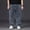 Grey, variant on Men's Plus Size Jeans Straight Leg Man Wide Waist Pants
